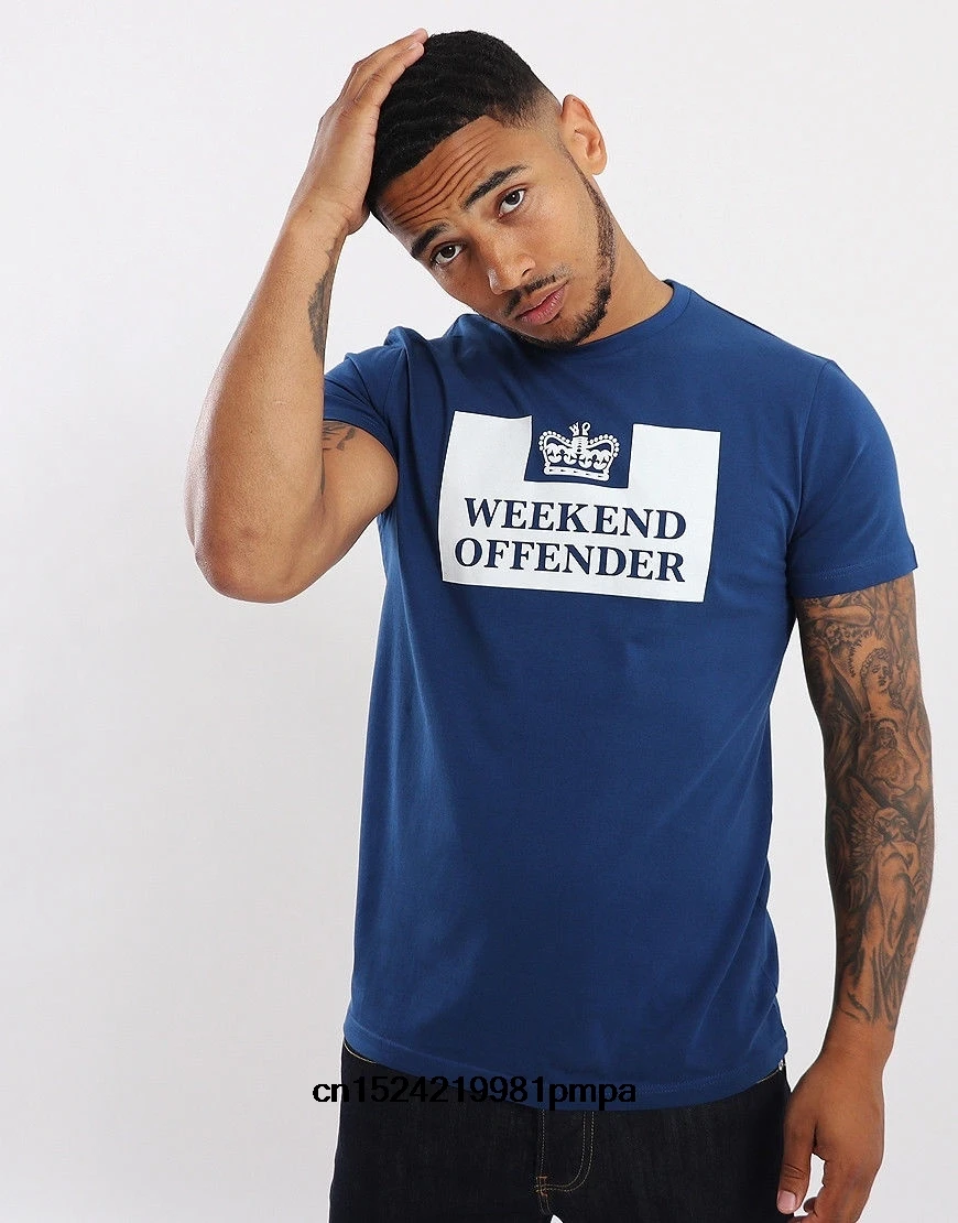 

Funny Men t shirt white t-shirt tshirts Black tee Weekend Offender Prison Tee Shirt Men Round Neck Short Sleeves Graphic T-shirt