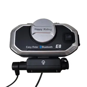 

Motorcycle Bluetooth E8 5.0 Helmet intercom telephone call Kit Stereo Anti-interference Interphone MP3 Player Audio Amplifier