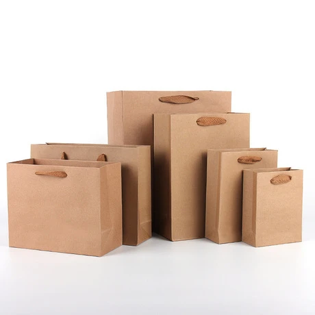 Cajas de Regalo para fiestas, bolsas de papel kraft para regalos, venta al por mayor, 50 unids/lote|Envoltorios y bolsas de regalo| -