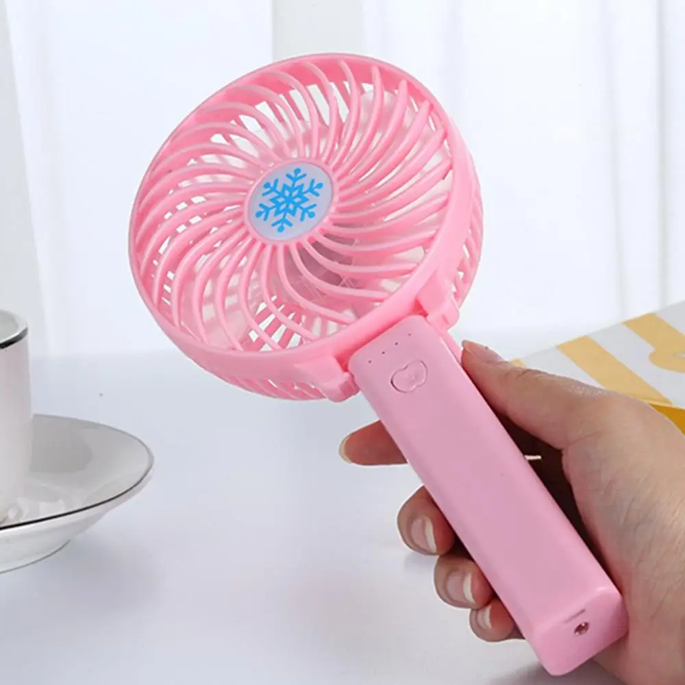 pink Портативный Ручной USB вентилятор перезаряжаемый складной портативный мини-вентилятор кулер 3 скорости регулируемый вентилятор охлаждения для путешествий на открытом воздухе оптом - Цвет: pink