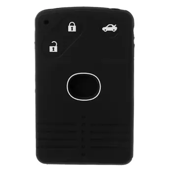 

New 1 Pc Shell Protector 3 Button Silicone Key Cover Case For Mazda 8 M8 CX7 CX9 3 5 6 RX-8 MX5 Smart Card Key Car Accessories
