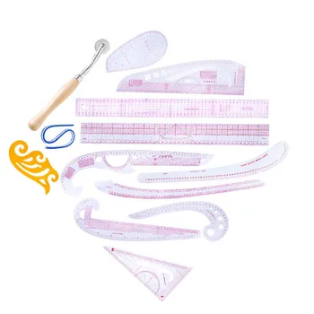

Imzay 13pcs French Curve Sewing Set DIY Multi-functional Yardstick Sewing Tools Measure Dressmaking