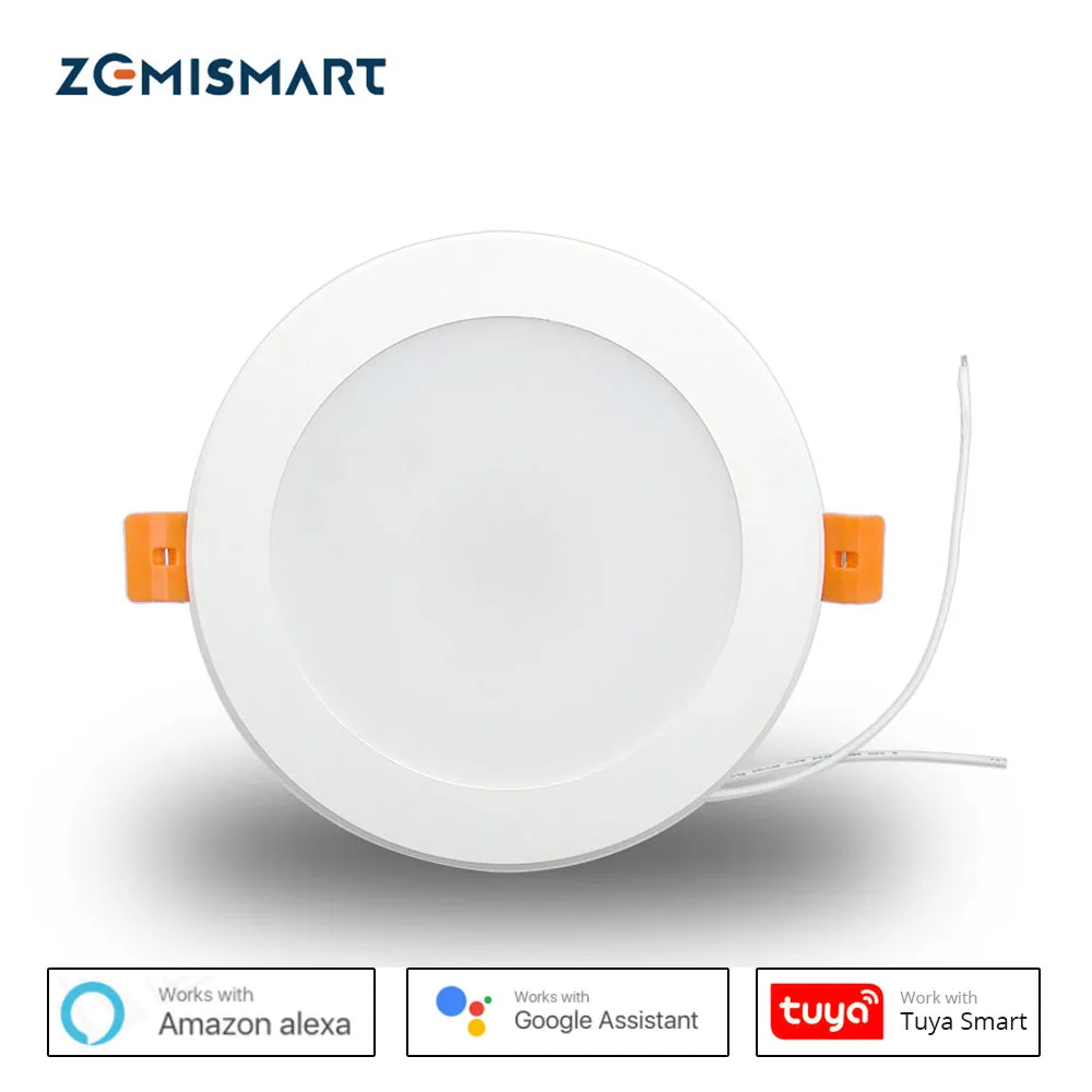 Zemismart 4 дюйма WiFi RGBCW светодиодный светильник Голосовое управление Alexa Echo Dot Spot Show