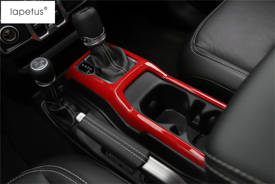Lapetus аксессуары, пригодный для Jeep Wrangler JL, центральный блок управления, коробка переключения передач, рамка, Формовочная крышка, комплект, отделка/ABS