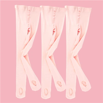 Wholesale Ballet Tights 60D Convertible Ballet Stockings Woman Ballet Dance Leggings Seamless Pantyhose With Hole 3 Pairs Tights 3 Pairs Flesh