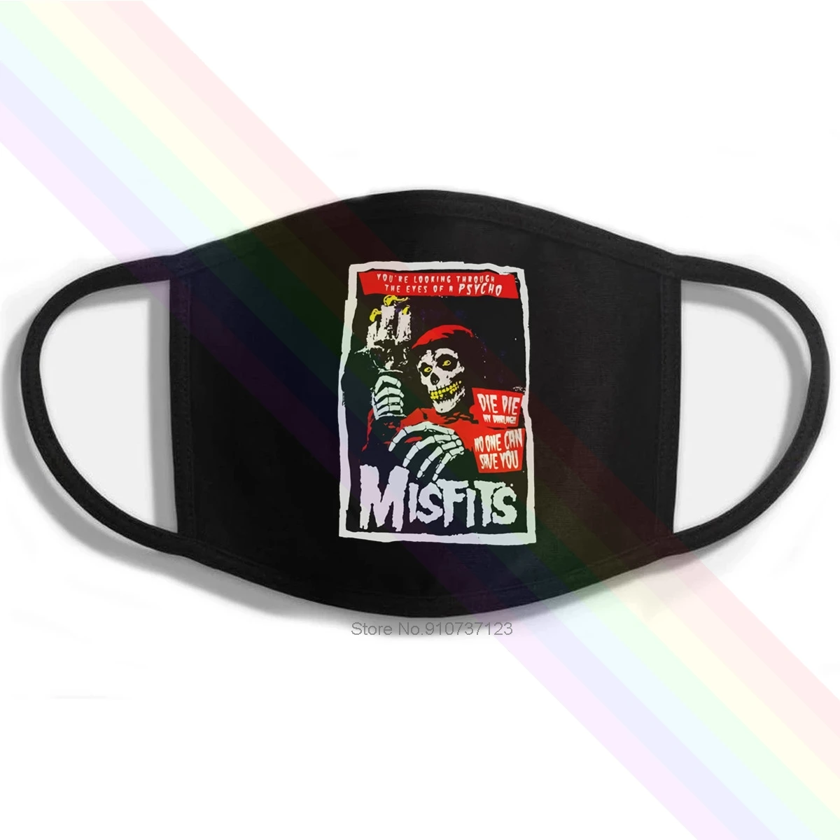 Забавные Misfits Psycho (милый чудак злодей с логотипом Skull классические черные печать