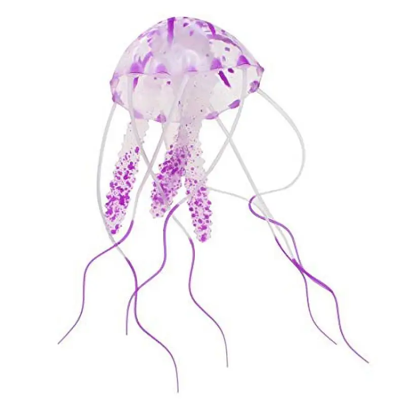 Искусственный плавающий светящийся в виде Медузы Аквариум Украшение для аквариума подводный светящийся орнамент водный пейзаж - Цвет: A