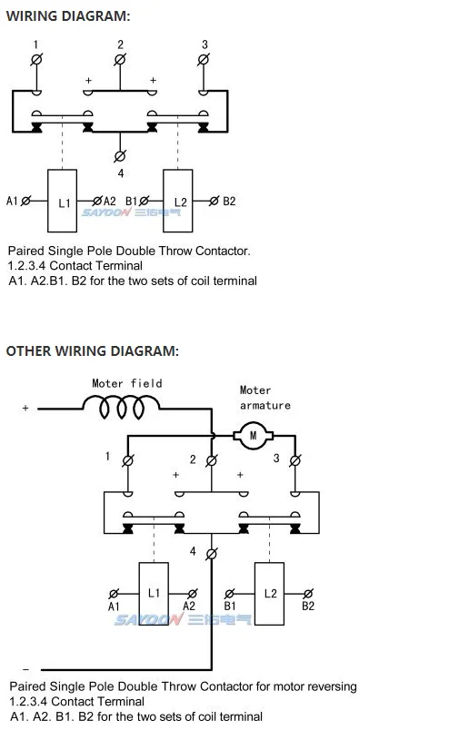 Description Picture 5 of itemCZWT200A ZJWT200A DC182 DC Contactor Relay 12V 24V 36V 48V 60V for Electric Vehicle Forwarding and Reversing DC Motor