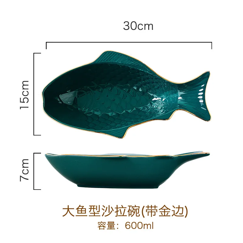 Gold Rim Big Bowl