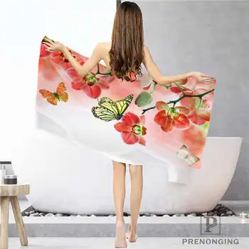 

Custom flowers-orchid- (1) Bathroom Washcloth Towels Face Towel/Bath Towel Shower Towels Size 33x74cm/72x143cm#18-12-17-06-251