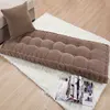 Thick Cushion  Autumn/Winter Chair Cushions Home Office Decoration Long Cushion Solid Color Tatami Cushion Customizable Cushion 2
