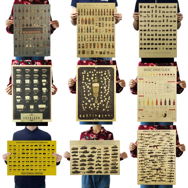 Постеры на стену с изображением гитары пива кофе оружия вина|Рисование и