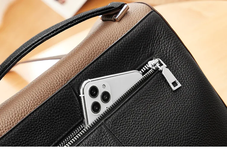 Sac à main en cuir véritable
