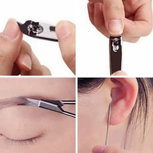 1 набор из нержавеющей стали 10 в 1 ножницы для стрижки ногтей Пинцет Нож для маникюра резак для дизайна ногтей педикюр маникюрные инструменты