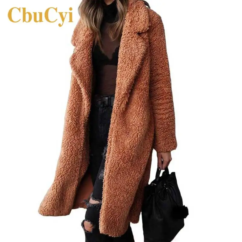 Goede Herfst Winter Vrouwen Faux Bontjassen Zachte Warme Lange Harige Jas Vrouwen Fur Jacket Uitloper Pluche Overjas Jassen Ropa Invierno mujer
