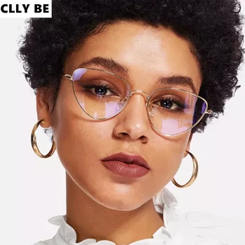 

Women Vintage Cat Eye Spectacle Eyeglasses Frame Men Clear Lens Optical Plain Glasse Frame Computer Myopic Glasses Unisex