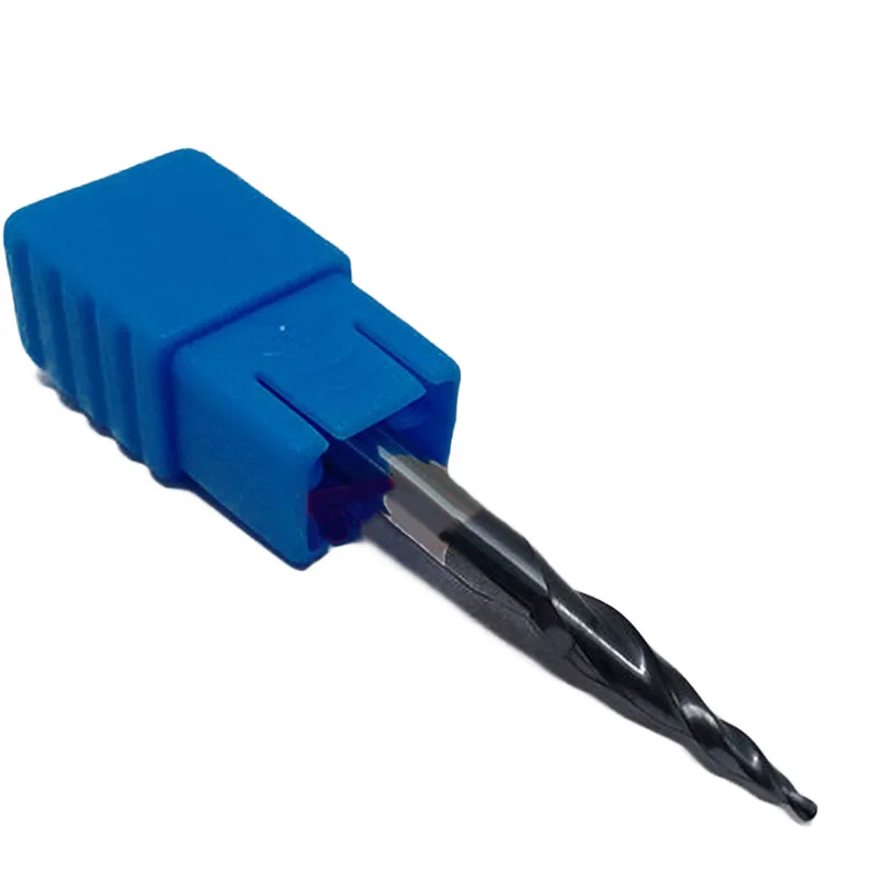 R0.25 4mm 20.5mmCarbide 2-Flute Taper Ball Nose Endmill CNC Bit Carving Kit Part