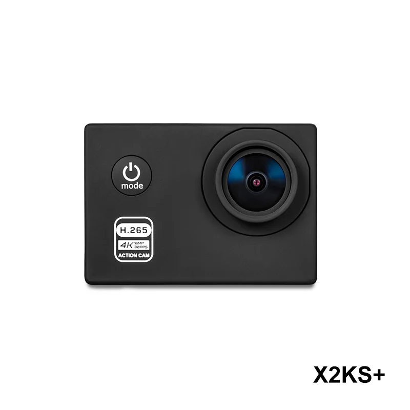 Настоящая Экшн камера 4K X2KS + черный цветной видеорегистратор sony IMX 377 170 градусов