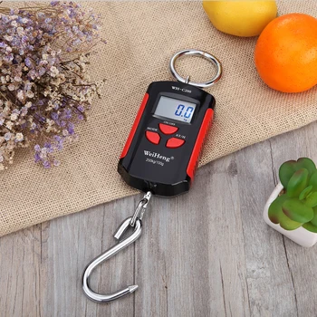 

Mini Crane Scale, Portable 200kg/100g Heavy Duty Digital Hanging Scales LCD Display Backlight Home Farm Hunting Indoor Outdoor