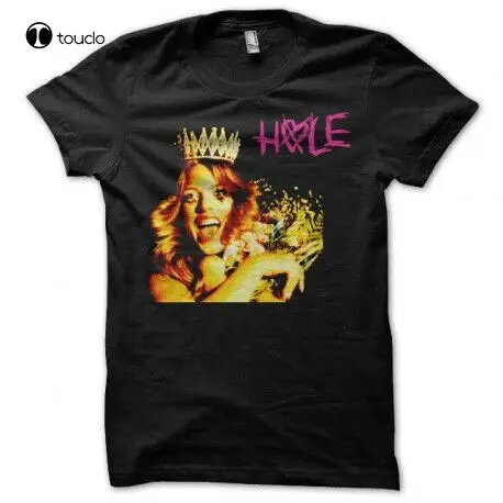 

Courtney Love Hole Black Cotton Tee T-Shirt Vintage Gift For Men Women, S-3Xl Custom Aldult Teen Unisex Fashion Funny New Unisex