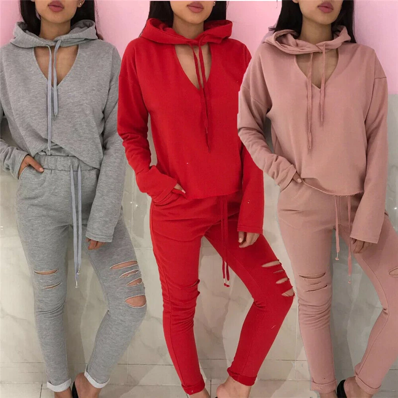 

Two Piece Set Women Autumn Winter Casual Tracksuit Jogging Gym Sports Sweatshirt Tops Pants Suit Long Sleeve Women Clothing Set