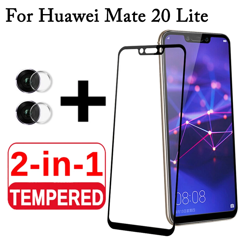 2 в 1 Защитное стекло для huawei mate 20 облегченное закаленное световое защитное 20lite Lite