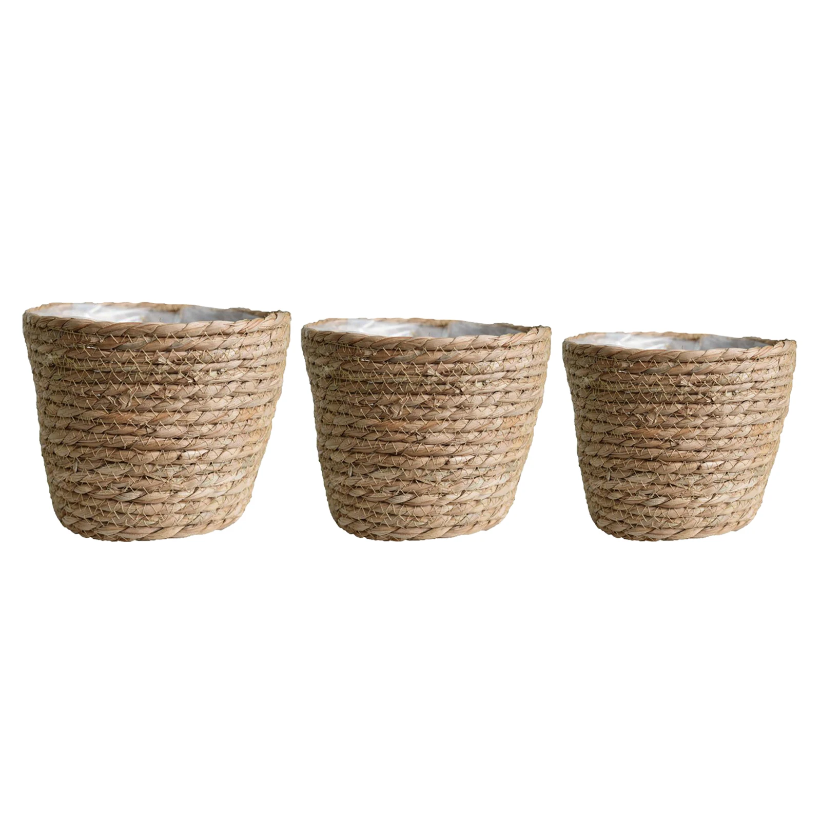 Rustic Handcrafted Woven Rattan Natural Seagrass Basket 18x15x13CM Small Rustic Handcrafted Woven Rattan Natural Seagrass Basket 18x15x13CM Small