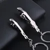 Classic Silver Color Stainless Steel Leopard Keychain Jaguar Car Keyrings Fine Bag Key Chains Two Types Creative Jewelry Q-004 ► Photo 2/6
