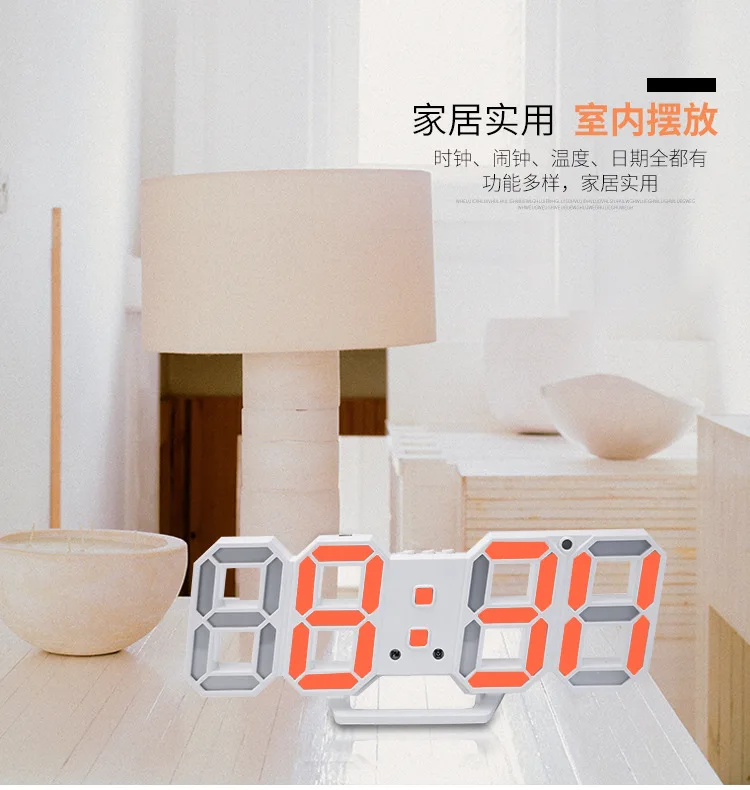 Настенные часы 3D светодиодный цифровой USB настольные часы будильник ночник современный дизайн часы для дома украшения гостиной