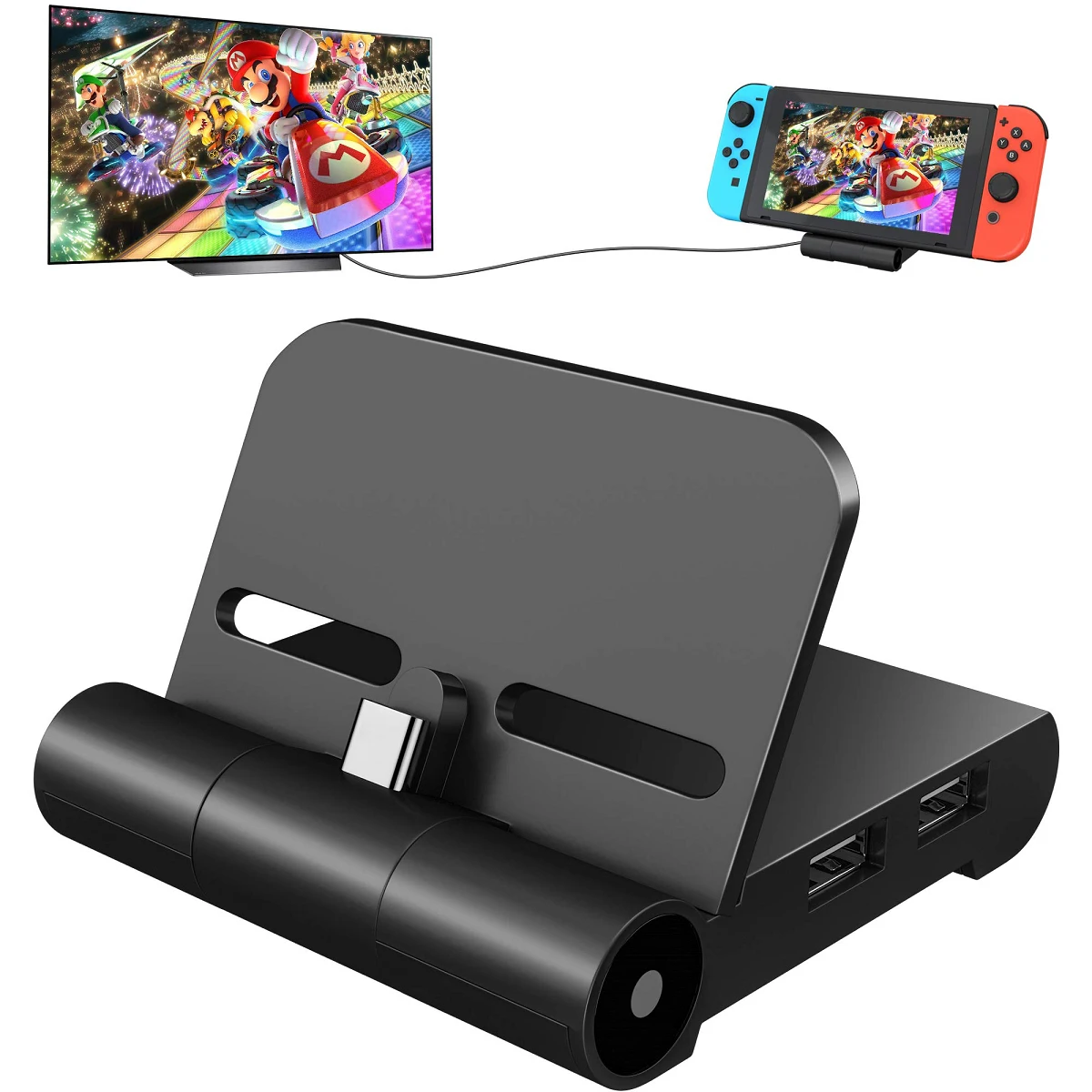 TV Docking Station for Nintendo Switch Switch OLED Charging Adapter Switch  Dock USB C RJ45 4K HDMI-compatible HD Video Converter - AliExpress