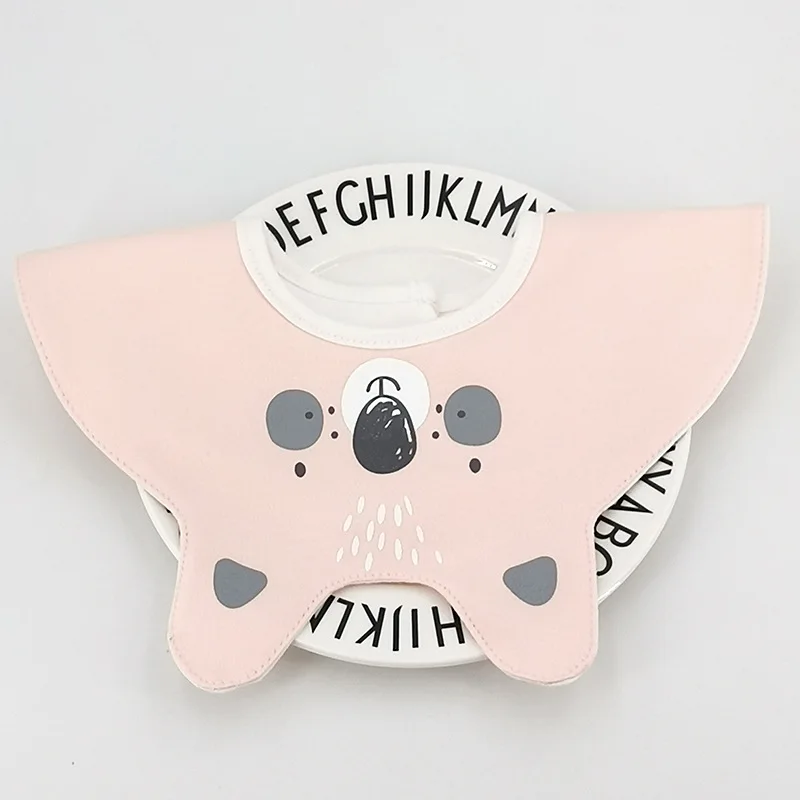 Ins/корейские детские слюнявчики в форме животных; одноцветные Слюнявчики с рисунком; хлопковое детское водонепроницаемое слюнявчик; детский Слюнявчик с рисунком