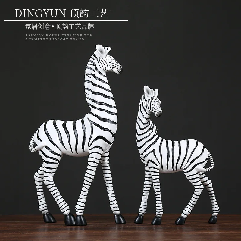 

Modern Minimalist Zebra Decoration Living Room TV Cabinet Wine Cabinet Decorations Home Creative Small Ornament Art Crafts