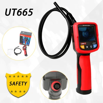 

UNI-T UT665 Handheld Industrial Borescope Professional Endoscope Vehicle Maintenance Inspection Pipeline Detector with Waterpr