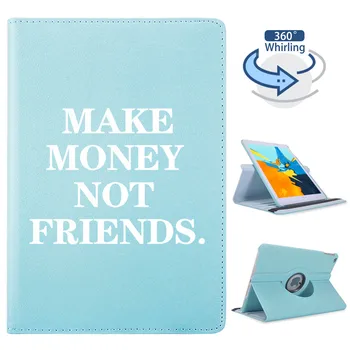 

Funny Words 360° Rotatable Leather Back For iPad Pro 12 9 2020 Case Protective Covers Funda iPad 7th Generation Case Mini 1 2 3