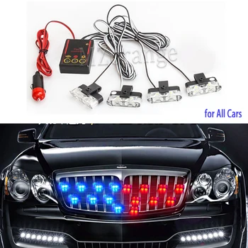 

strobe lights Police lights stroboscopes 4x2 led Flash light fso flash strobe light police flasher warning lights police light