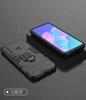 

10pcs/lot For Huawei Y7P Cover Absorbable Finger Ring Kickstand Holder Shockproof Armor Case Back Cover For Huawei Y7P
