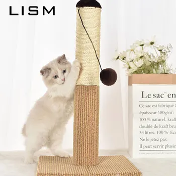 

Cat Tree Sisal Rope Climbing Frame Cats Scratching Post Detachable Cat Scratcher Board Plush Toys For Cats Kitten Grinding Claw
