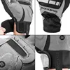 ROCKBROS-guantes de ciclismo transpirables, resistentes al viento, con pantalla táctil SBR y dedos completos, para otoño e invierno, guantes deportivos antigolpes ► Foto 3/6