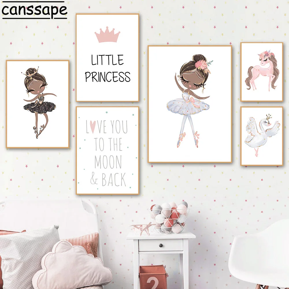 pink nursery wall decor