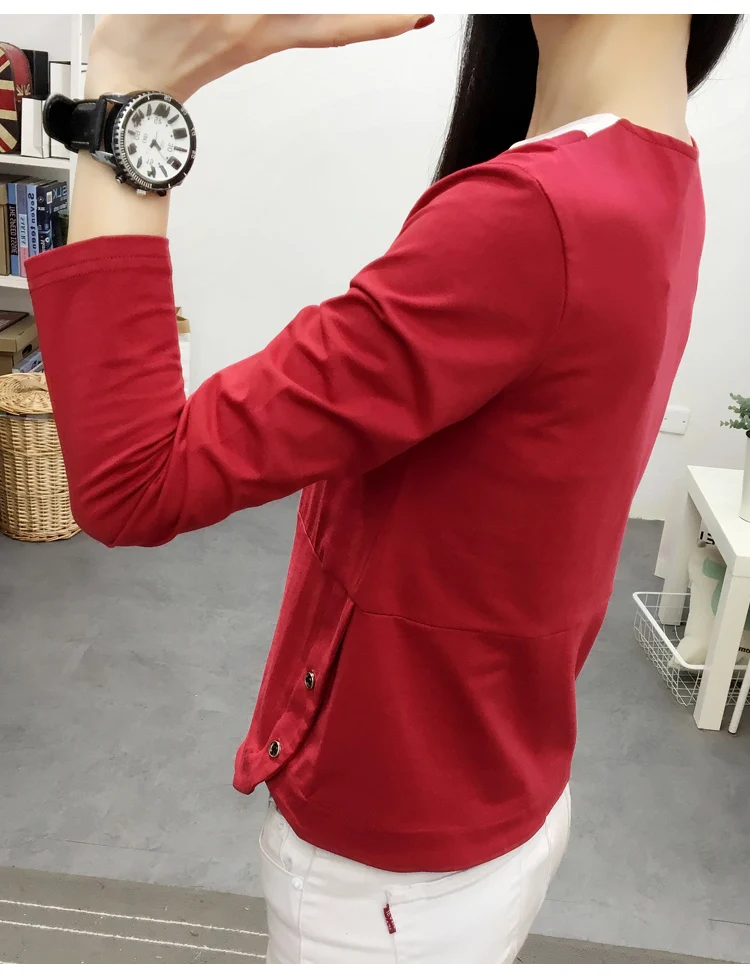 Blusas Mujer De Moda, повседневные весенне-осенние Топы, корейский стиль, женская рубашка с длинным рукавом размера плюс, свободная Bluzka damsk 7896 50