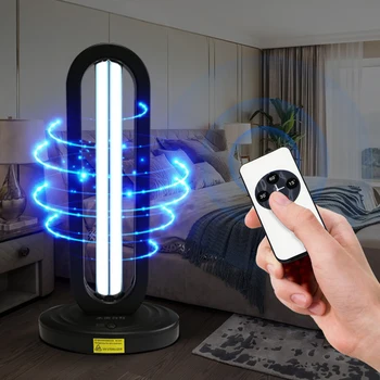 

38W High Ozone UV sterilizer Disinfection Lamp 360 Degree Remote Ultraviolet Light Intelligent Household Germicidal Light