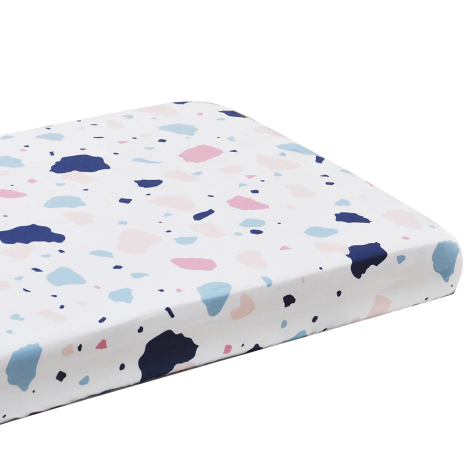 Soft Breathable Cotton Baby Bed Sheet Crib Cover with Elastic Band Home Decor