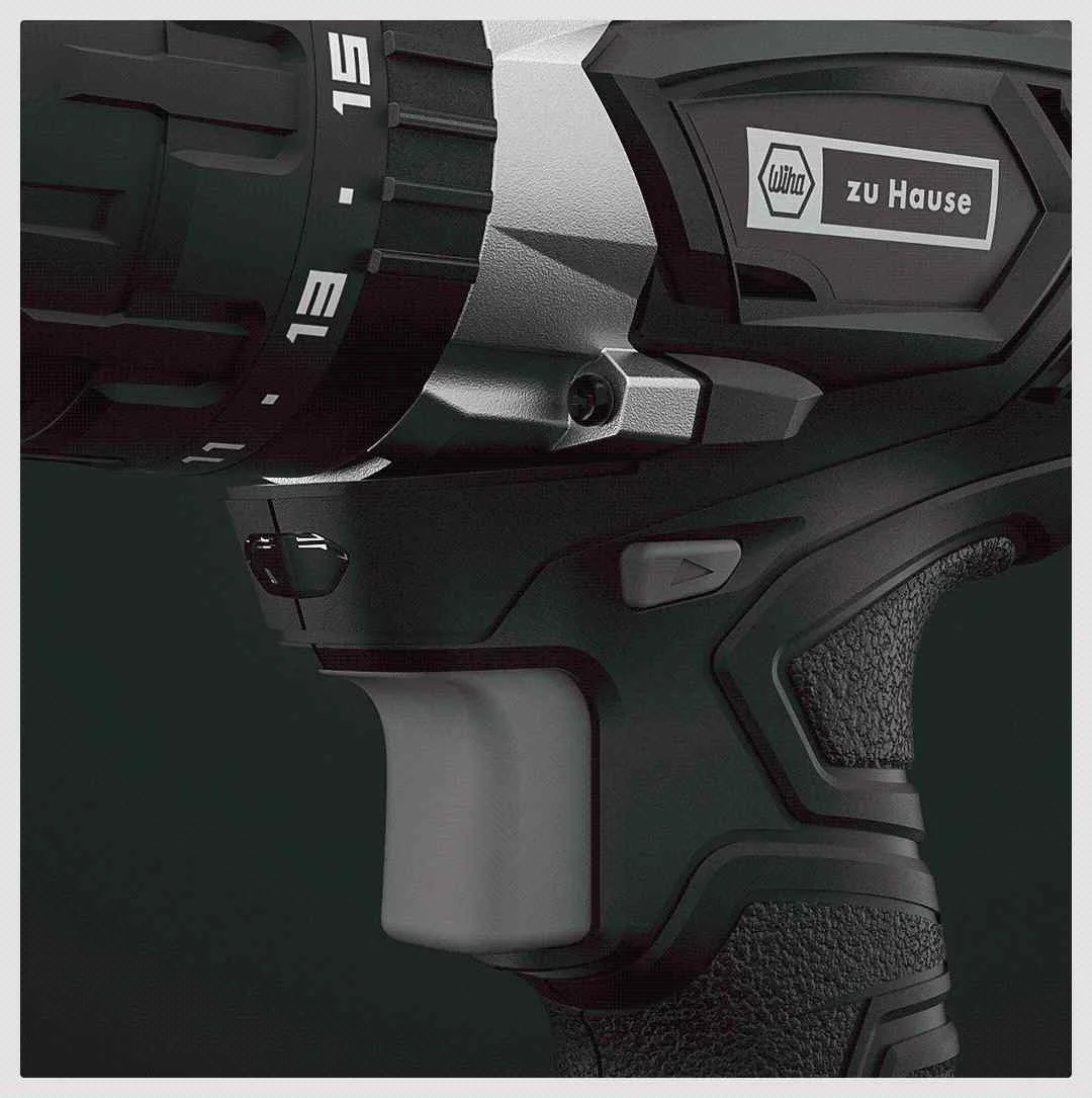  Wiha zu Hause 3 In 1 Cordless Impact Electric Drill Driver 18+1 40NM Li-ion Battery Electric Screw 