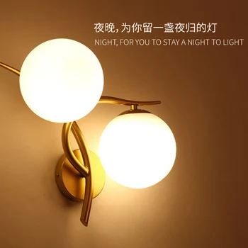 

Nordic Postmodern Simple LED Wall Lamp Bedside Lamps package Corridor Creative Living Room E27 LED Wall Light Home Decoration