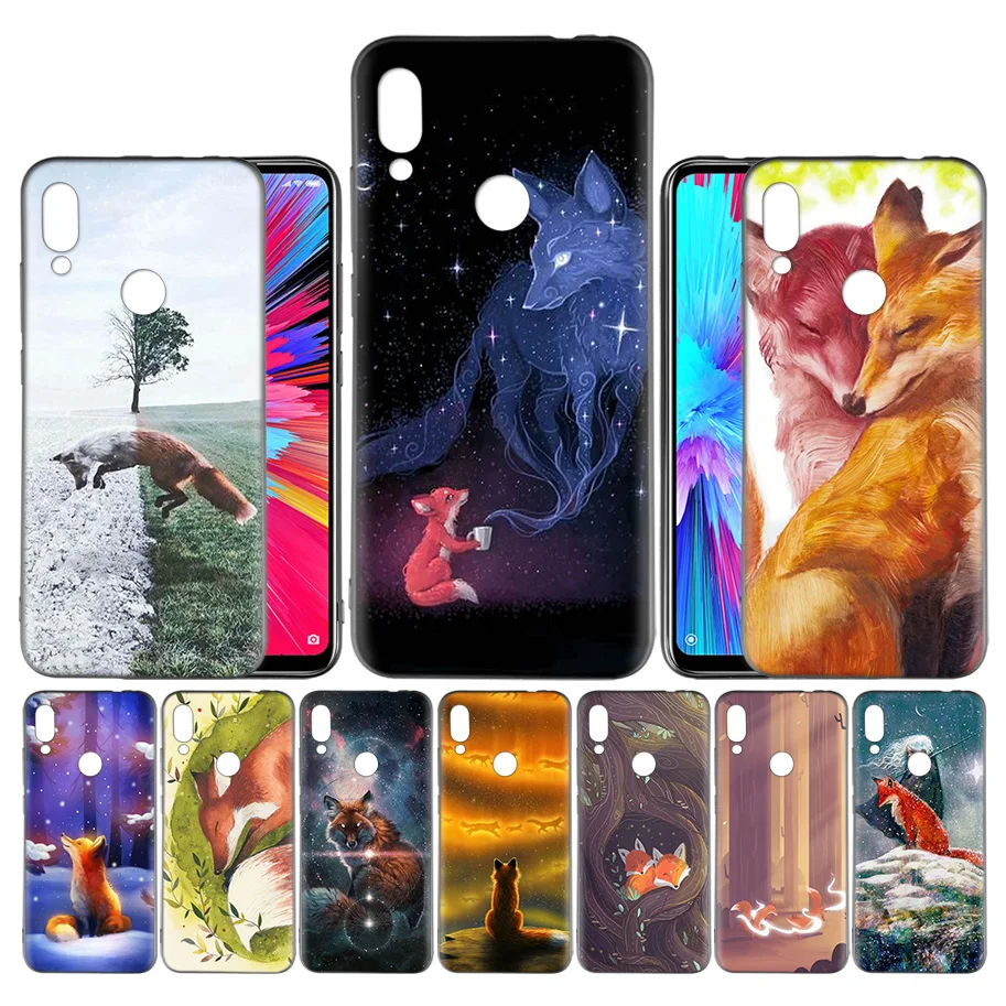 

Coque Case for Xiaomi Mi 9 9T A3 Lite Redmi Note 7 K20 CC9e 6 5 7A 6A F1 Pro Cover Phone Bags Shell lovely cute snow fox