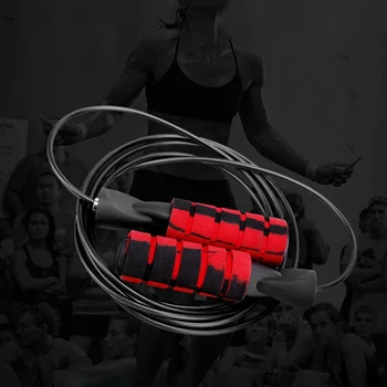 

Skipping Rope Tangle-Free With Ball Bearings Rapid Speed Jump Rope Cable And 6 Memory Foam Handles Ideal Jump Ropes