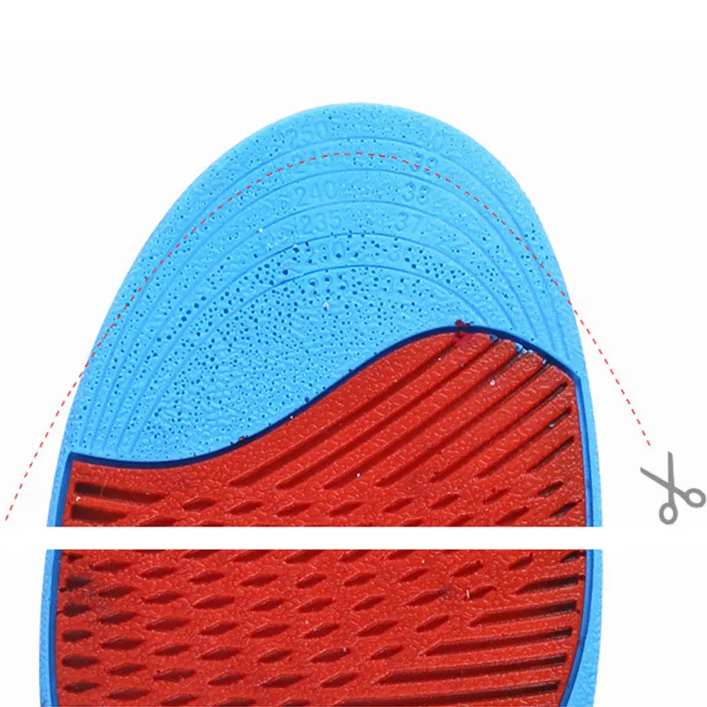 Спортивный башмак унисекс новые ортопедические дуговые стельки туфли на платформе вставки для пяток Inser Pad Taller Lift Up 1,7-3,6 см