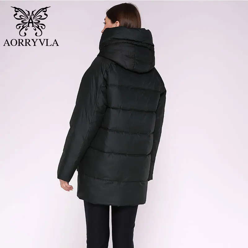 AORRVLA/ зимняя куртка для женщин, модное ультралегкая, объемная куртка с наполнителем из био-пуха, короткое пальто, зимняя теплая Повседневная куртка, Новое поступление, F-1955