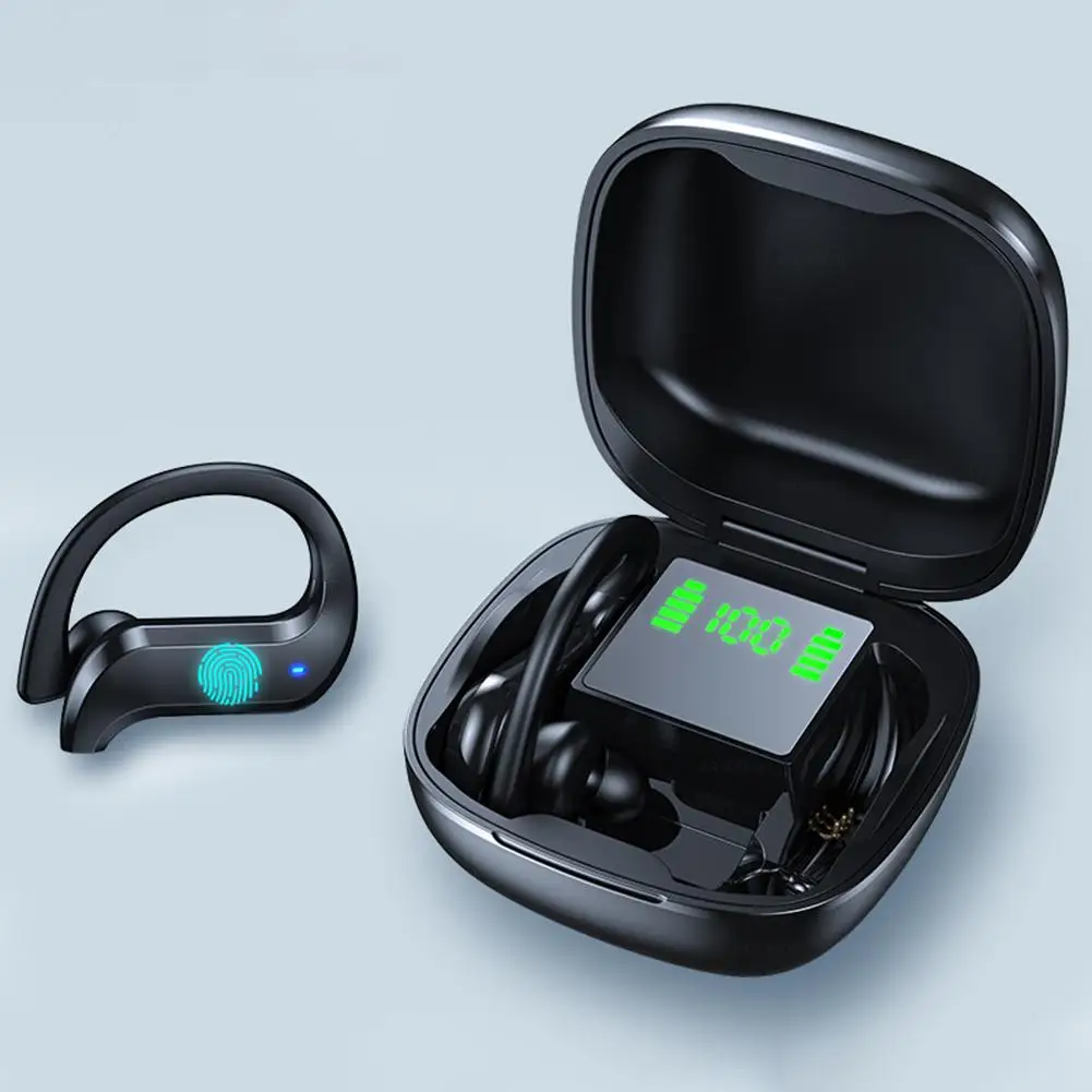 MD03 TWS Bluetooth 5 0 Беспроводные сенсорные наушники с цифровым дисплеем зарядная