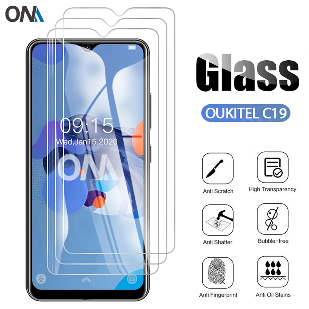 3 шт закаленное стекло для Oukitel C19 6 49 &quotстекло протектор экрана 9H Премиум